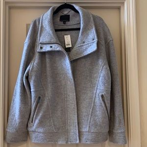 Banana Republic Wmns XL Gray Zip Moto Jacket